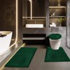 Baahrnom Bathroom Rugs Sets 3 Piece with Adjustable Toilet Seat