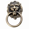 1個 ライオンヘッド 取っ手 ノブ アンティーク ドア 古典的 レトロ キャビネット タンス