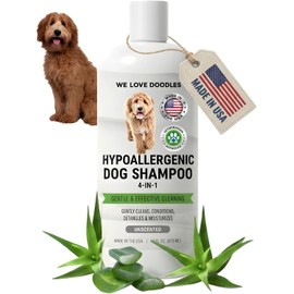 We Love Doodles- Champú, acondicionador y desenredante hipoalergénico para Perros  Fabricado en EE. UU.  Ingredientes orgánicos  Champú