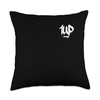 1UP Logo Graffiti Dripping Marker Throw Pillow
