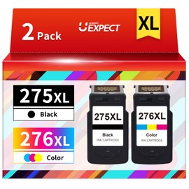 PG-275XL/CL-276XL Remanufactured Ink 275 276 Replacement for Canon 275 and 276 Ink Cartridges Combo Pack Fits for Canon Printer PIXMA TR4720 TR4700 TR4722 TS3522 TS3500 TS3520, 275XL Black 276XL Color