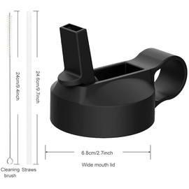 The Mass Wide Mouth Straw Lid Compatibility Most Sports Water Bottle (Mint)
