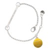Delight Jewelry Silvertone Large Tennis Ball - Class of 2026