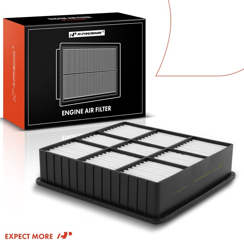 A-Premium Filtro de aire de motor de 2 piezas compatible