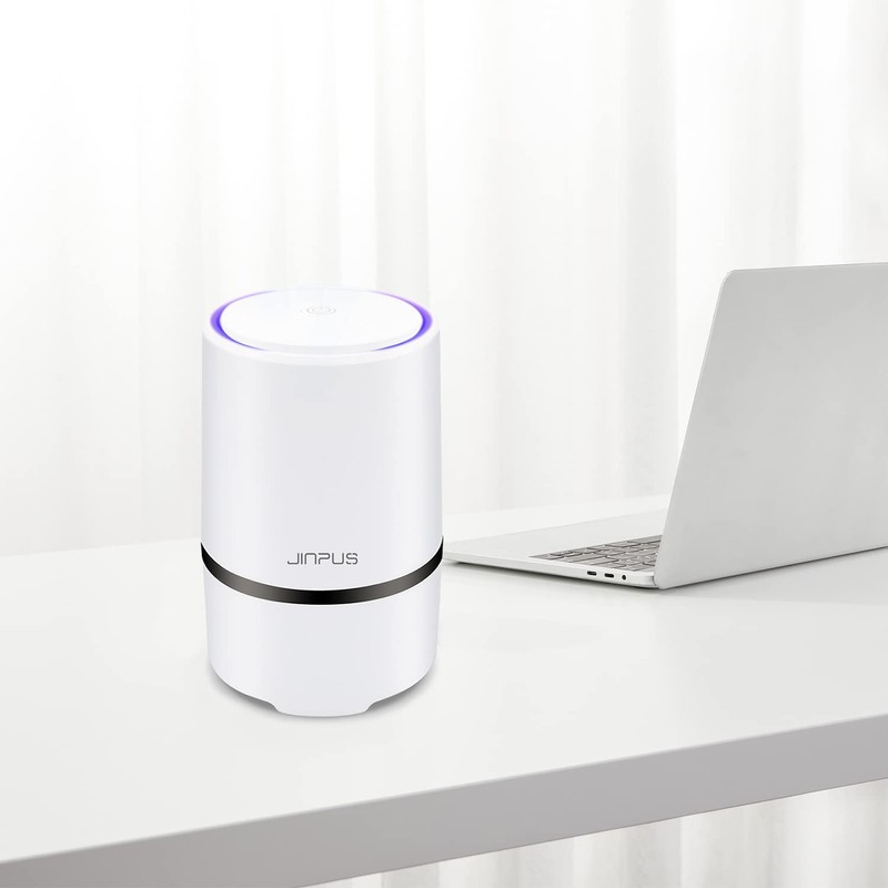 JINPUS Air Purifier Small Portable Air Cleaner for Bedroom with