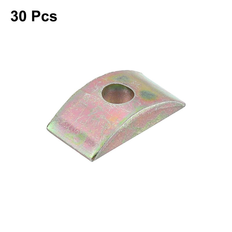 sourcing map 30pcs M6 Half Moon Nuts Washers, Iron Solid