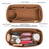 LOUKAYCCI Felt Purse Organizer insert for birkin 25 bag organizer