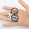HOLLP Donkeys Lovers Gift Donkeys Make Me Happy Keychain Donkey