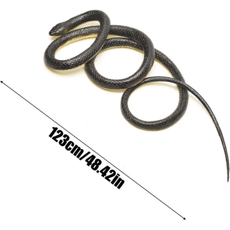 Tokaneit Rubber Snake, Realistic Rubber Python, Toy Snake, Large Rubber