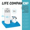 Ion8 Leak Proof Slim Water Bottle, Stainless Steel, 600ml (20oz),