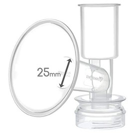 Maymom Breast Shield Flange Compatible with Ameda Purely Yours and Finesse Breast Pumps, Not for MYA; 25mm X-Small One Piece