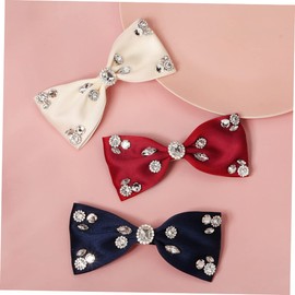 Mikinona Rhinestone Hairpin Bowknot Clip for Women Girls Fashion Hair Accessory Hair Bow