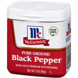 McCormick Classic Ground Black Pepper, Large Size, 3 oz