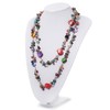 Avalaya Multicoloured Imitation Pearl, Bead and Shell Long Necklace -