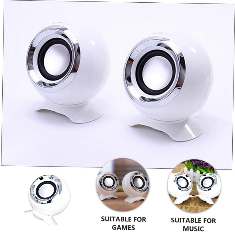 LABRIMP 2pcs Creative USB Powered High Volume Speaker for Desktop