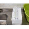 Homey Plastic Industrial Medium Paper Towel Case, White, Reinforced Body