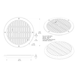 Polylok 15" Heavy Duty Grate for Corrugated Pipe (300415-GR)