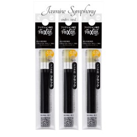 FriXion Ball Multi-color/Slim Refill LFBTRF30UF -3B black Refill (3 x 3 x 9 in total), Jasmine Symphony index card 1