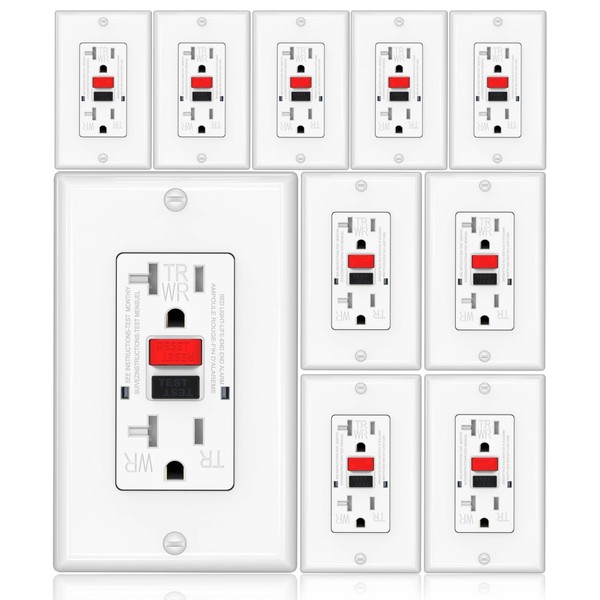 OMEENET GFCI Outlet, Weather Proof, Tamper Resistant, Self Test GFI