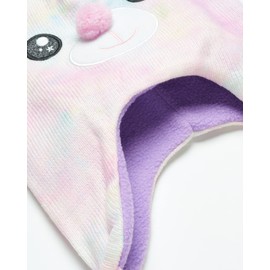 ABG Accessories Girls Critter Winter Hat and 2 Pair Gloves or Mittens (Toddler/Little Girls), Size Age 4-7, Pink Bear Gloves