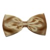 Satin Solid Color Hair Bow Collection (Butter Yellow, Alligator Clip)