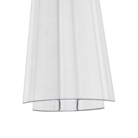 Clear H-Section Polycarbonate Sheet Joining Strip Muntin - 10mm, 1.9m