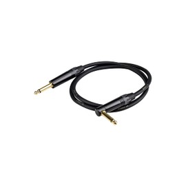 [FT-CABLE] Shielded Cable [Shield for Musical Instruments that are Hard to Disconnect] Guitar Shield [Connecting Guitar Bass Amplifiers, Etc] (S-L Plug, 32.8 ft (10 m) / Black
