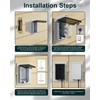 Recessed Outlet Box, DBVS1C-1 Low Profile Exterior Electrical Outlet Box
