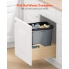 35QT Under Cabinet Soft-Close Kitchen Waste Bin Pullout Trash Can