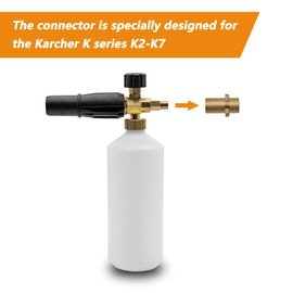 Fai Top Brass Adapter, 1/4 Inch Female Thread, Foam Lance Adapter Accessories, Compatible with Pressure Washers Karcher Series K2 / K3 / K4 / K5 / K6 / K7