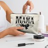 RYYCDOI Mama Goth Bow Makeup Bag, Mother's Gifts for Mama
