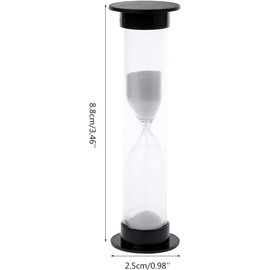 60 Seconds 1 Minute New White Mini Sandglass Hourglass Sand Clock Timer Thermometers and Timers