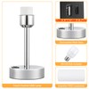 White Bedside Touch Table Lamps for Bedroom Nightstand with USB-C