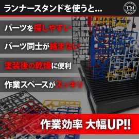 Tmwinners Gunpla Stand (L-shaped, Can Hold Up to 25 Sheets or Rectangular/42 Sheets) (Groove 0.12 - Depth 0.2 inches (3.0 mm) - Depth 0.2 inches (5 mm)