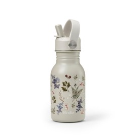 Elodie Details Kids' Stainless Steel Bottle with Straw | BPA-Free | Light Weight Sports Leak-Proof Water Bottle for School, Kindergarten | Easy Sip Toddler Cup | 350ml | fairytale Forest