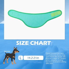 KASESSS Dog Bandanas Cooling, Dog Bandana, Cooling Towel Dog Neckerchief, Cooling Dog Bandana in Summer, Breathable Cooling Collar for Dogs for Rest, Sleeping, Summer Walk and Play