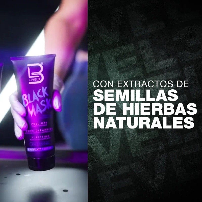 Mascarilla Facial Negra Level Limpieza