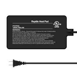 Simple Deluxe 4X7 Inch 4W Reptile Heating Pad Electric Indoor Under Tank Terrarium Heating Mat Waterproof for Turtles, Lizards, Frogs, and Other Reptiles