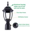 LIT-PaTH Dusk to Dawn Outdoor Post Lighting Fixture Pole Lantern,