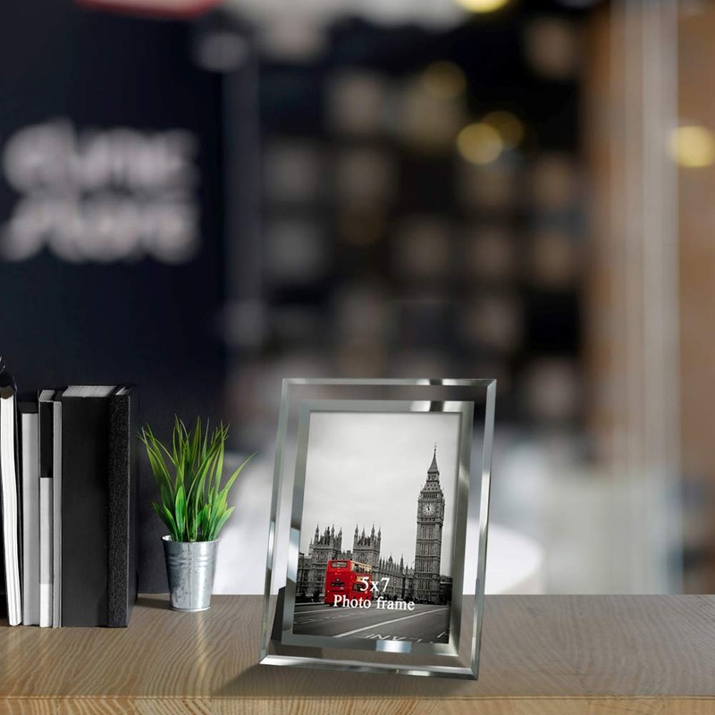 Giftgarden 5x7 Picture Frames Modern 5 by 7 Inch Glass