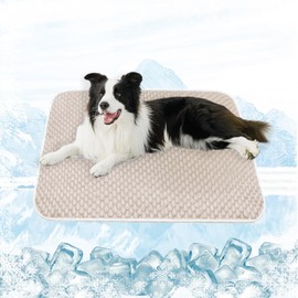 MICROCOSMOS Pet Cooling Mat & Sleeping Pad- Breathable Bubble Surface, EZ Clean. Keep Cooling for Pets, Kids and Adults in Summer.(Brown, 36" x 36")