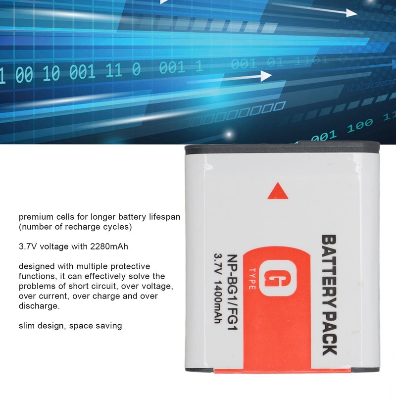NP BG1 Battery 3.7V 1400mAh High Safety Slim Portable Strictly