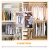 Oval Closet Rod for Hanging Clothes Adjustable Closet Rods 18