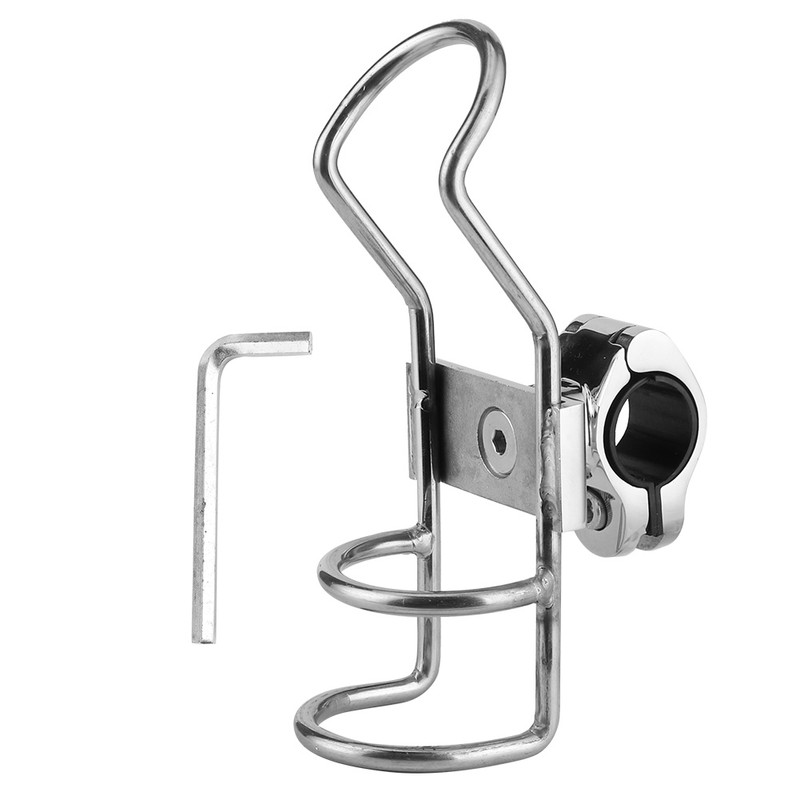 Fishing Rod Rack Stainless Steel Rail Mount Pole Bracket Support