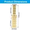Rierdge 5 Pcs Brass Barb Fitting 8mm to 6mm Barbed