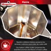 MAGEFESA Kenia Stovetop Espresso Moka Pot, 6-Cup/10 oz, Italian Coffee