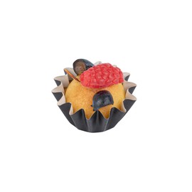 Restaurantware-Panificio 0.4 Ounce Baking Cups, 200 Flared Cupcake Wrappers - Oven-Ready, Disposable, Black Paper Disposable Muffin Liners, for Weddings, Birthdays, and More