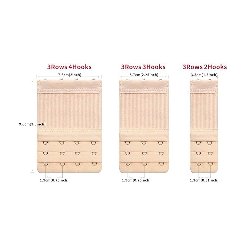 Guokoo Bra Extenders, Bra Strap Extender Set Bra Extenders 3