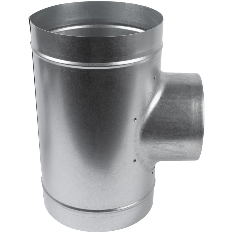 8'' Inch Duct T-Joint Splitter to 6" Inch 90° Degree