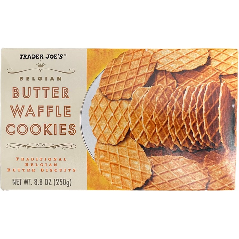 Trader Joe's Belgian Butter Waffle Cookies Traditional Belgian Butter Biscuits,